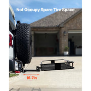 Load image into Gallery viewer, SucceBuy Hitch Cargo Carrier with Nighttime Reflective Reminder Folding Hitch Mount Cargo Carrier with Hitch Stabilizer for SUV - AMOCART

