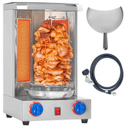 Load image into Gallery viewer, SucceBuy Shawarma Grill Machine13 lbs Chicken Shawarma Cooker Gas Vertical Broiler Gyro Rotisserie Oven Doner Kebab for Home - AMOCART
