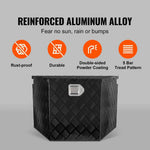 Amocart Trailer Tongue Box Aluminum Alloy Tongue Box Tool Chest Heavy Duty Trailer Box Utility Trailer Tongue Box for Pickup