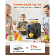 Load image into Gallery viewer, SucceBuy Snowflake Ice Machine 44/88/132/176LBS/24H Snowflake Ice Maker with Stainless Steel Blade Tank for Home Small Gathering
