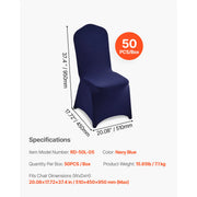 Load image into Gallery viewer, Amocart 50 Pcs Purple Chair Covers Polyester Spandex Chair Cover Stretch Slipcovers for Wedding Party Flat-Front Chair Covers
