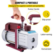 Bild in Galerie-Viewer laden, Amocart 4.5CFM 1/3HP  HVAC Refrigerant Vacuum Pump Refrigeration Single-Stage Set for Household Air Conditioning Vacuum Packing
