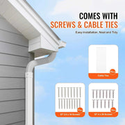 Load image into Gallery viewer, Amocart Mini Split Line Set Cover PVC Decorative Pipe Line Cover For Air Conditioner Easy to Install Paintable Heat Pump White
