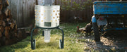 Load image into Gallery viewer, SucceBuy Chicken Plucker Machine 20inch Diameter Stainless Steel Drum 108 Soft Fingers 500W Poultry Plucking Debris Collection
