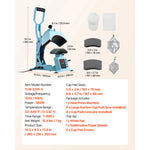 Amocart Hat Heat Press Machine 8.5 x 4 in Large Heating Plate with Caps Stretcher Precise Temperature Time Control Heat Press