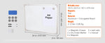 Amocart Rolling Magnetic Whiteboard Double-Sided Mobile Whiteboard 360° Reversible Adjustable Height Dry Erase Board for School