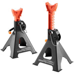 Amocart Jack Stands 3/6 Ton Capacity Car Jack Stands Double Locking Adjustable Height for lifting SUV Pickup Truck Car UTV ATV