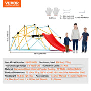 Charger l'image dans la visionneuse de galerie, Amocart Climbing Dome 6/8/10/12FT Geometric Dome Climber Hammock Swing Jungle Gym Climbing Grip Outdoor Backyard Play Equipment
