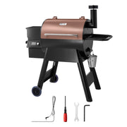Charger l'image dans la visionneuse de galerie, WiFi App-Controlled Pellet Grill, SucceBuy BBQ Smoker with LCD Controller for Camping
