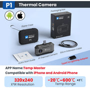 Load image into Gallery viewer, P1 Thermal Camera 1112℉ for ios and android phone 320*240 X³IR Resolution House Inspection Thermal Imager
