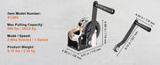 Load image into Gallery viewer, Amocart Hand Winch Heavy Duty Rope Crank with 33 ft Steel Wire Cable and Two-Way Ratchet for Trailer Boat or ATV Towing
