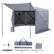 Load image into Gallery viewer, Pop up Gazebo Screen Tent Large Camping Canopy Tent with Removable Top &amp; Carry Bag Quick-Set &amp; Bite-Proof for Backyard
