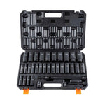 Amocart 1/2" 3/8" Drive Impact Socket Set 23/33/34/48/65 PCs Deep Socket Set SAE Metric Cr-V Cr-Mo Alloy Steel for Auto Repair