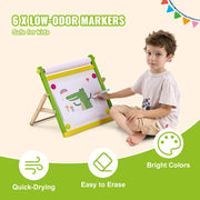 Bild in Galerie-Viewer laden, Amocart 32PCS Kids Drawing Board Painting Accessories with Chalks Dry-Erase Markers &amp; Paper Kit for Desktop/Standing Art Easel

