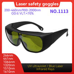CE EN207 OD6+ 190-540nm Laser Eye Protection Anti-Scratch PC Laser Eyewear for Engraving Marking Industrial Laser Safety Goggle