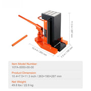 Load image into Gallery viewer, Amocart Hydraulic Toe Jack 2.5 Ton On Toe Toe Jack Lift 5 Ton On Top Lift Capacity Machine Jack 0.8-5.3 in
