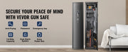 Bild in Galerie-Viewer laden, SucceBuy 3-8 Rifles Gun Safe w/ Digital Keypad &amp; Lock Gun Storage Cabinet with Removable Storage Shelf for Home Long Gun Pistols
