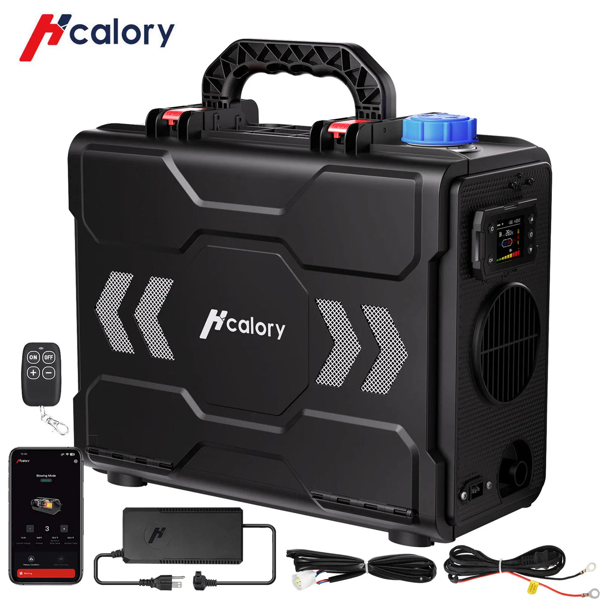 Hcalory Toolbox 2 SE Portable Diesel Air Parking Heater 12V 8KW 6L AllinOne With APP Control Max 20000 ft Altitude Mode for Car Truck RV Camper Van Amocart