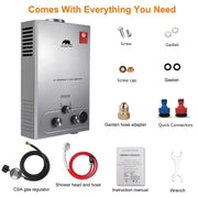 Load image into Gallery viewer, Tankless Instant Gas Water Heater Low Zero Water Pressure LPG Natural Gas Household Bathroom Shower
