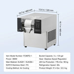 Amocart Commercial Snowflake Ice Machine Snowflake Ice Maker Stainless Steel Ice Shaver Machine Electric Snow Cone Maker