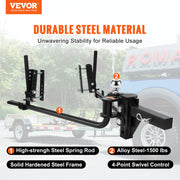 Charger l'image dans la visionneuse de galerie, Amocart 1000/1500 lbs Distribution Hitch Load Leveling 4 Towing Tongue Distributing Hitches Kit with Sway Control for Trailer

