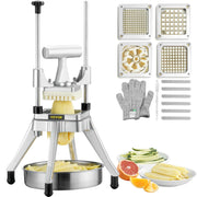 Load image into Gallery viewer, SucceBuy Commercial Vegetable Fruit Dicer Cutter Potato Slicer Chopper 4 Blades &amp; Tray Manual Cutting Machine home appliance - AMOCART
