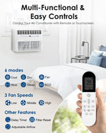 12000 BTU U-Shaped Window AC, Full View, 20% Airflow, Ultra Quiet & Upgraded Panel, Custom