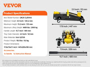 Charger l'image dans la visionneuse de galerie, SucceBuy 2T Low Profile Floor Jack Iron Hydraulic Racing Floor Jack Hydraulic Car Jack with Single/Dual Piston Quick Lift Pump
