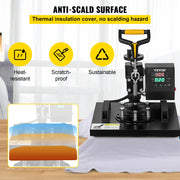 Load image into Gallery viewer, SucceBuy 2IN1 Heat Press Machine 15x15/10x12in Clamshell Sublimation Transfer Printer w Coating Powerpress DIY T-shirt Cap
