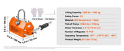 Load image into Gallery viewer, Amocart 100KG-2000KG Permanent Magnetic Lifter Pulling Capacity 2.5 Safety Factor Neodymium &amp; Steel Lifting Magnet Lift Magnets
