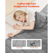 Load image into Gallery viewer, SucceBuy Weighted Blanket 20lb 88x104in King Size Cooling Breathable Blanket w/ Glass Beads All-Season Use for 200-250lb Adults

