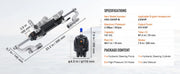 Load image into Gallery viewer, SucceBuy Hydraulic Outboard Steering Kit 90HP/150HP/300HP &amp; Helm Pump and 24FT/26Ft Hose for Single Station Single-Engine Boats
