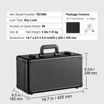 Amocart Graded Card Storage Box 4 Slots or 5Slots with Key Lock or Coded Lock Foam Dividers for 96/108/120/162 PSA Graded Cards