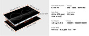 Load image into Gallery viewer, Amocart 2/4/5 Burners Built-in Induction Stove Top 12/24/30in Ceramic Glass Electric Cooktop For Household Commercial  Cooking
