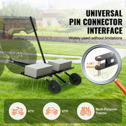 Load image into Gallery viewer, SucceBuy Tow Behind Dethatcher 40in Tow Dethatcher with 20 Spring Steel Tines Lawn Dethatcher Rake for ATV/Mower Tow Behind Lawn
