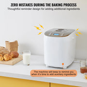 Load image into Gallery viewer, SucceBuy 3 LB Bread Maker 15-in-1 Dough Machine Nonstick Ceramic Pan Automatic Bread maker with Gluten Free Setting - AMOCART
