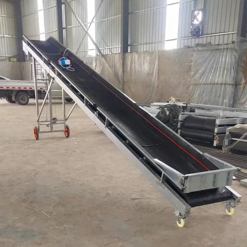 Customizable Folding Incline Conveyor Portable Loading Unloading Electric Adjustable Height Feeder Assembly Line TransportSystem