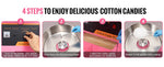 SucceBuy Electric Cotton Candy Machine Commercial Floss Maker Stainless Steel Bowl Sugar Scoop and Drawer for Birthday Party