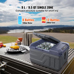 Amocart 8L to 75L Car Refrigerator Fridge Portable Icebox Single&Dual Zone w/Blue Tooth Temp Adjustable for Outdoor Camping RV