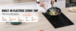 Amocart 2 Burners Electric Induction Cooktop Stove Hob Built-in Burner Cooker Sensor Touch Control Magnetic Cooker Hot Plate