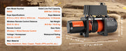 Bild in Galerie-Viewer laden, SucceBuy 6000lbs Electric Winch Car Truck Winch with 1/4 in 55 ft Synthetic Rope Wireless/Wired for Towing SUV Jeep Trailer Boat
