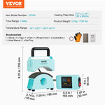 Amocart Hat Press Machine Mini Hat Heat Press for Caps Cap Heat Press Machine Safety Base and Glove Automatic Shut-Off Purple