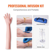 Load image into Gallery viewer, Amocart Phlebotomy Practice Kit IV Venipuncture Intravenous Training Kit w/ Carrying Bag Practice IV Skills for School Students

