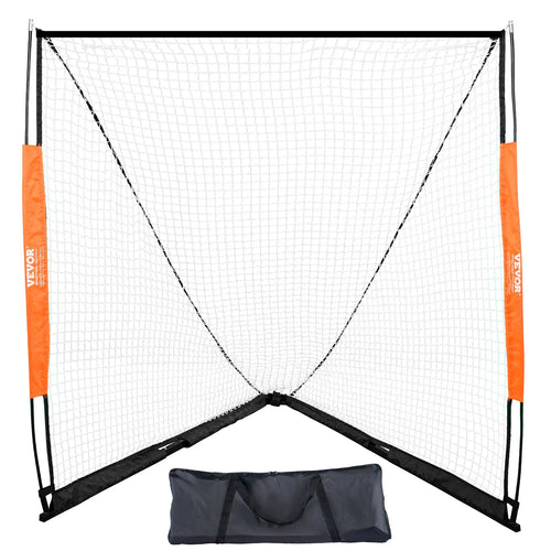 SucceBuy 6' x 6' Lacrosse Goal Lacrosse Net Lacrosse Goal with Carry Bag Fiberglass Rod Backyard Lacrosse Training Equipment
