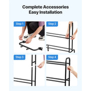 Load image into Gallery viewer, SucceBuy 4 Tier 3D Printer Filament Rolling Filament Spool Storage Rack with Wheels for Office Workshop 3D Printing Station - AMOCART

