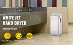 Amocart Hand Dryer Machinery Automatic High-speed Jet Double-sided Secure Robust Material Blade for Washroom Multicolor