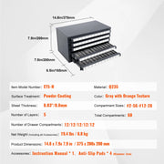 Bild in Galerie-Viewer laden, Amocart Steel Drill Dispenser Organizer Cabinet Storage Drill Bit Dispenser Cabinet Three-Drawer Drill Bit Organizer Cabinet
