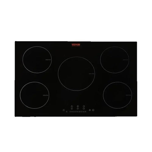 Amocart 5 Burners 30/36 Inch Electric Induction Cooktop Stove Hob Built-in Burner Cooker Sensor Touch Control Magnetic Cooker
