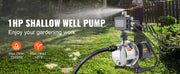 Bild in Galerie-Viewer laden, Amocart Shallow Well Pump Portable Sprinkler Booster Jet Pumps, Automatic Controller for Garden Lawn Irrigation Water Transfer
