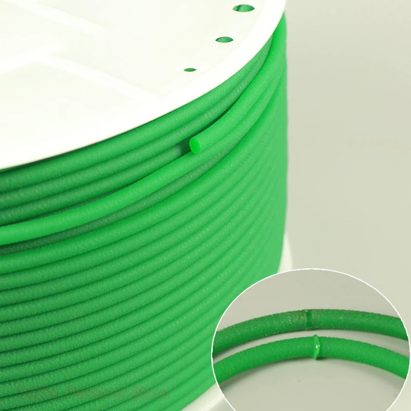 1-10Meter Polyurethane Conveyor Belts Round PU Drive Belt Meltable Cord Dia 2/2.5/3/3.5/4/5/6/7/8/9/10/12/15/18/20mm Green/Red